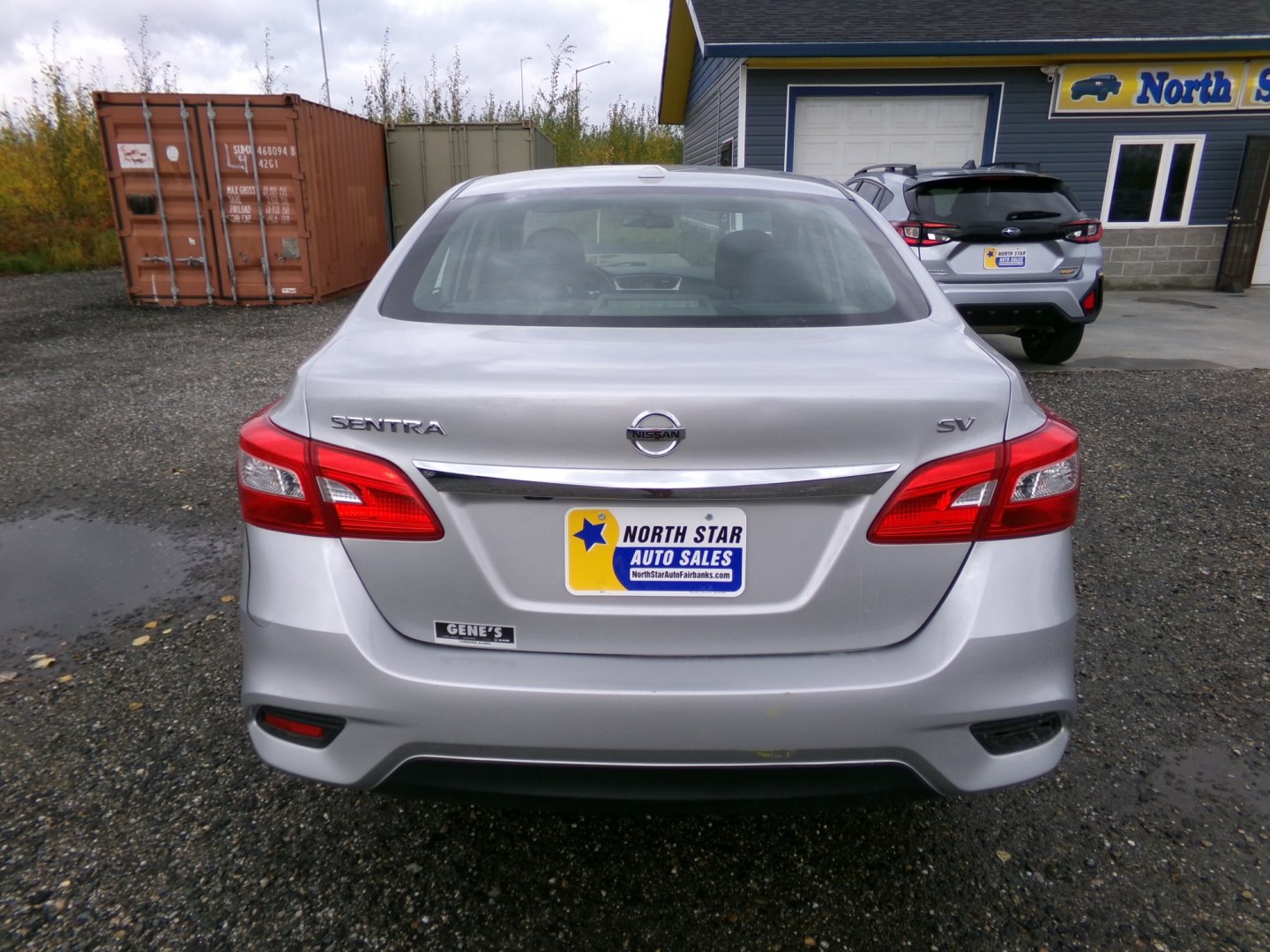2017 Silver Nissan Sentra S (3N1AB7AP7HY) with an 1.8L L4 SFI DOHC 16V engine, Automatic transmission, located at 2630 Philips Field Rd., Fairbanks, AK, 99709, (907) 458-0593, 64.848068, -147.780609- Photo#3