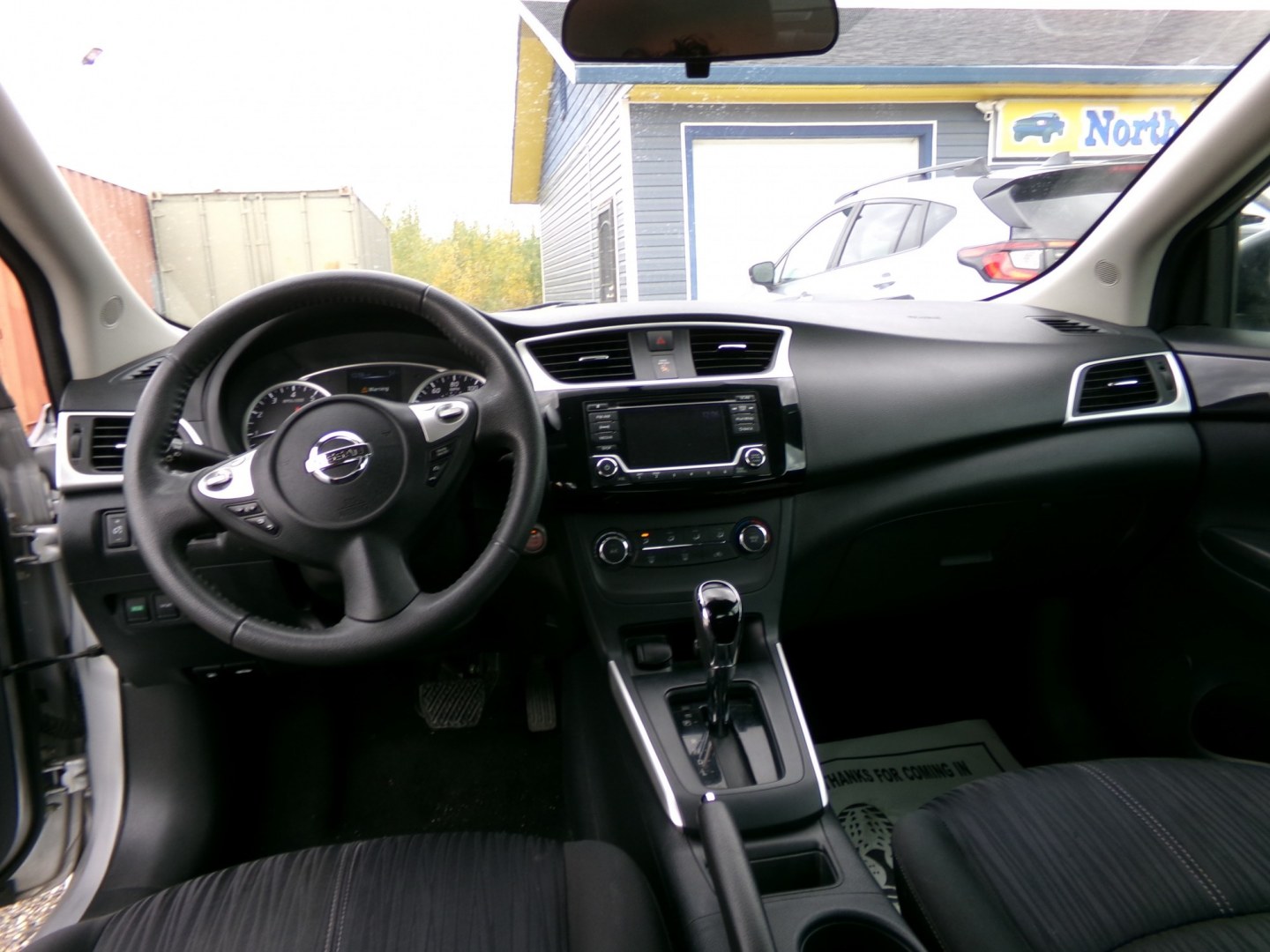 2017 Silver Nissan Sentra S (3N1AB7AP7HY) with an 1.8L L4 SFI DOHC 16V engine, Automatic transmission, located at 2630 Philips Field Rd., Fairbanks, AK, 99709, (907) 458-0593, 64.848068, -147.780609- Photo#6