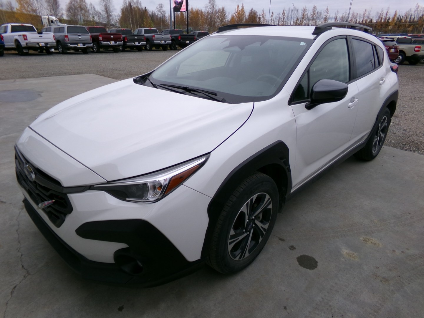 2024 White Subaru Crosstrek 2.0i Premium CVT (JF2GUADC8R8) with an 2.0L L4 DOHC 16V engine, CVT transmission, located at 2630 Philips Field Rd., Fairbanks, AK, 99709, (907) 458-0593, 64.848068, -147.780609- Photo#0
