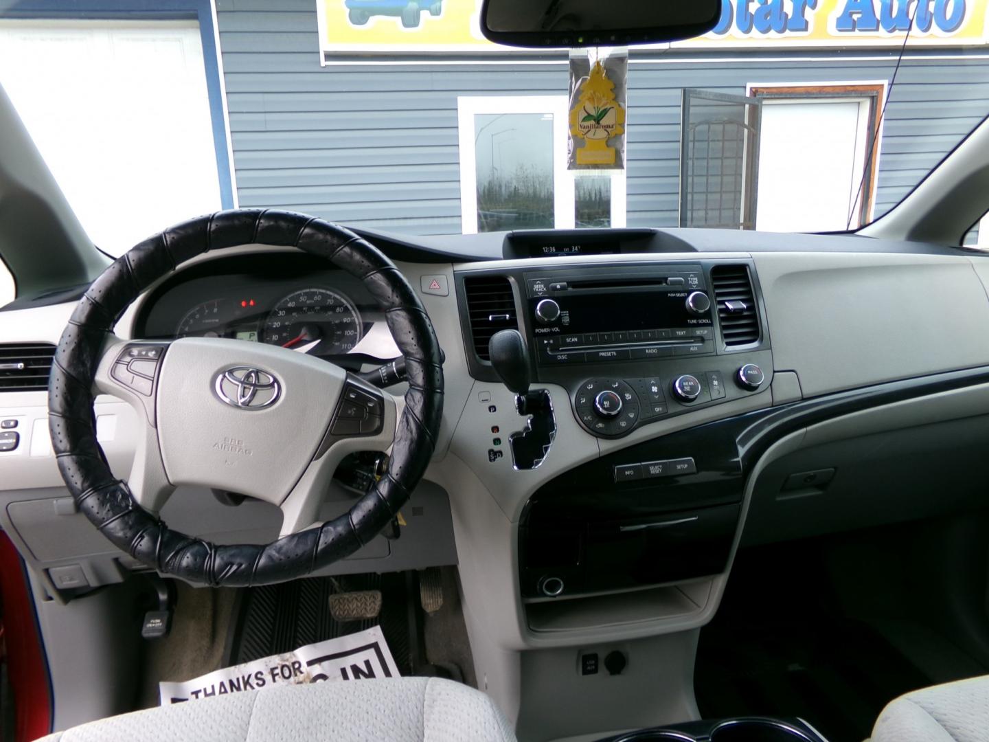 2012 Red Toyota Sienna LE AWD 7-Passenger V6 (5TDJK3DC7CS) with an 3.5L V6 EFI DOHC 24V engine, 5-Speed Automatic transmission, located at 2630 Philips Field Rd., Fairbanks, AK, 99709, (907) 458-0593, 64.848068, -147.780609- Photo#7